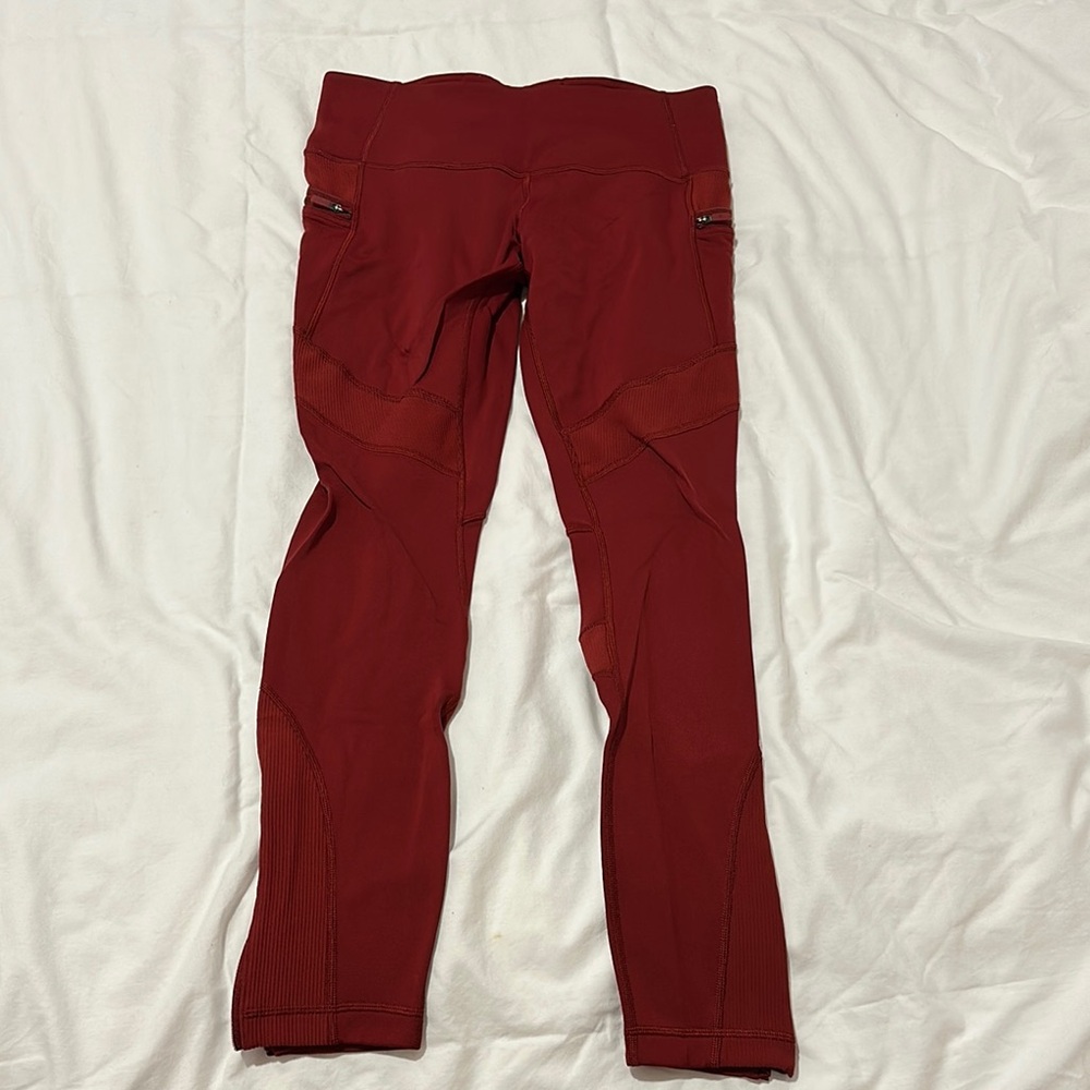 Red Athletic Leggings